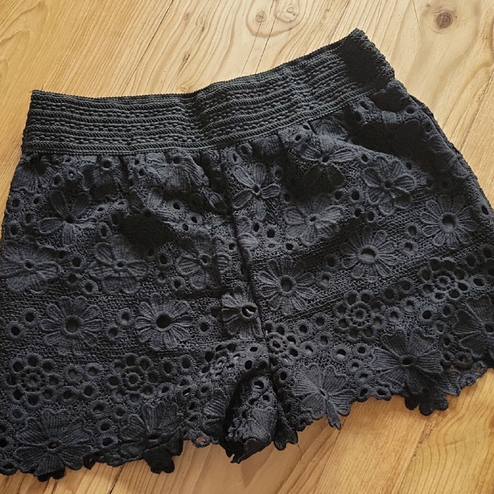 Black Lace Women's Shorts